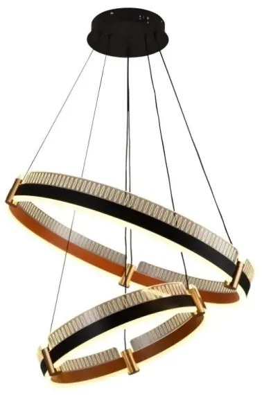 LED Stmievateľný luster na lanku LED/140W/230V 3000-6500K + diaľkové ovládanie