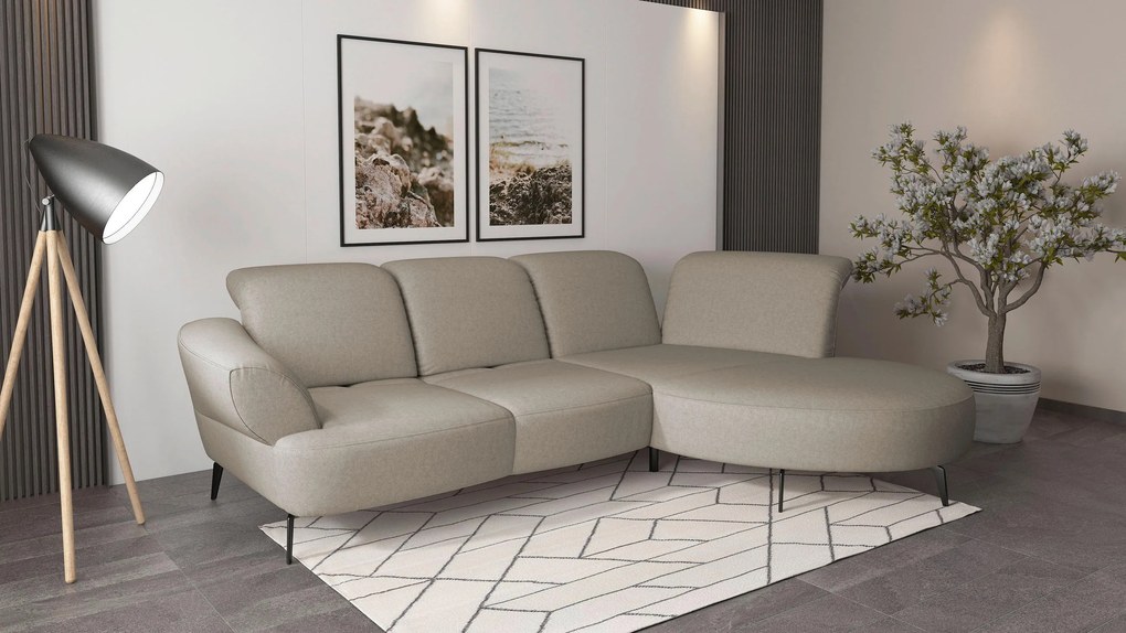 XXXLutz ROHOVÁ SEDAČKA, textil, taupe Sit & More - Sedačky - 000144013225