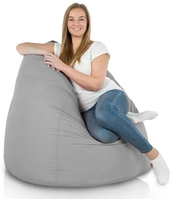 Sedací vak BAG Sako XXL Nylon vodeodolný Farba: 17.Sv.Sivý