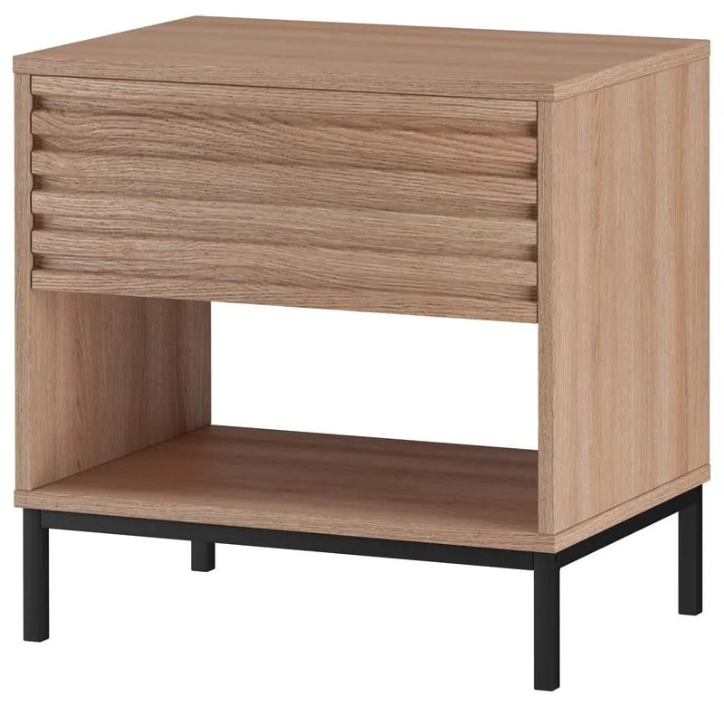 Nočný stolík s doskou v dubovom dekore v prírodnej farbe Celine – Støraa