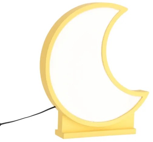 LED Detská stolná lampa MOON LED/12W/230V žltá