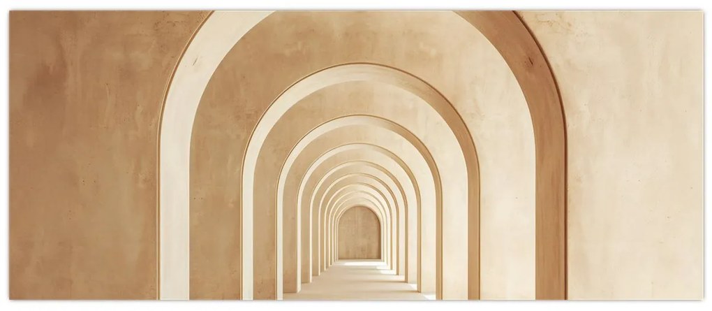 Obraz - Béžový priechod (120x50 cm)