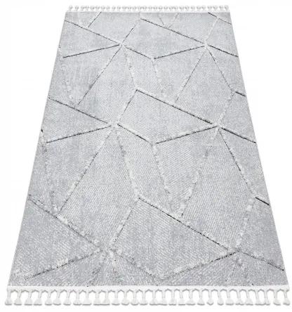 styldomova Sivý shaggy koberec so strapcami Villa Z791C