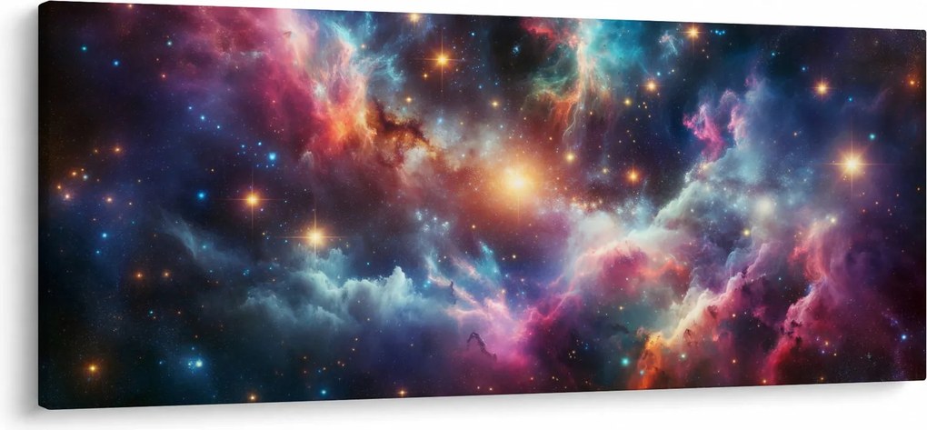 Obraz - Temný vesmír (120x50 cm)