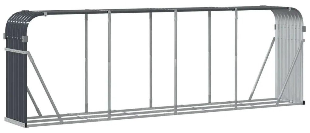 Držiak na polená antracitový 300x45x100 cm pozinkovaná oceľ