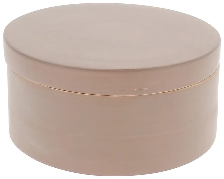 Hnedý bambusový úložný box s vekom Compactor Bamboo Box