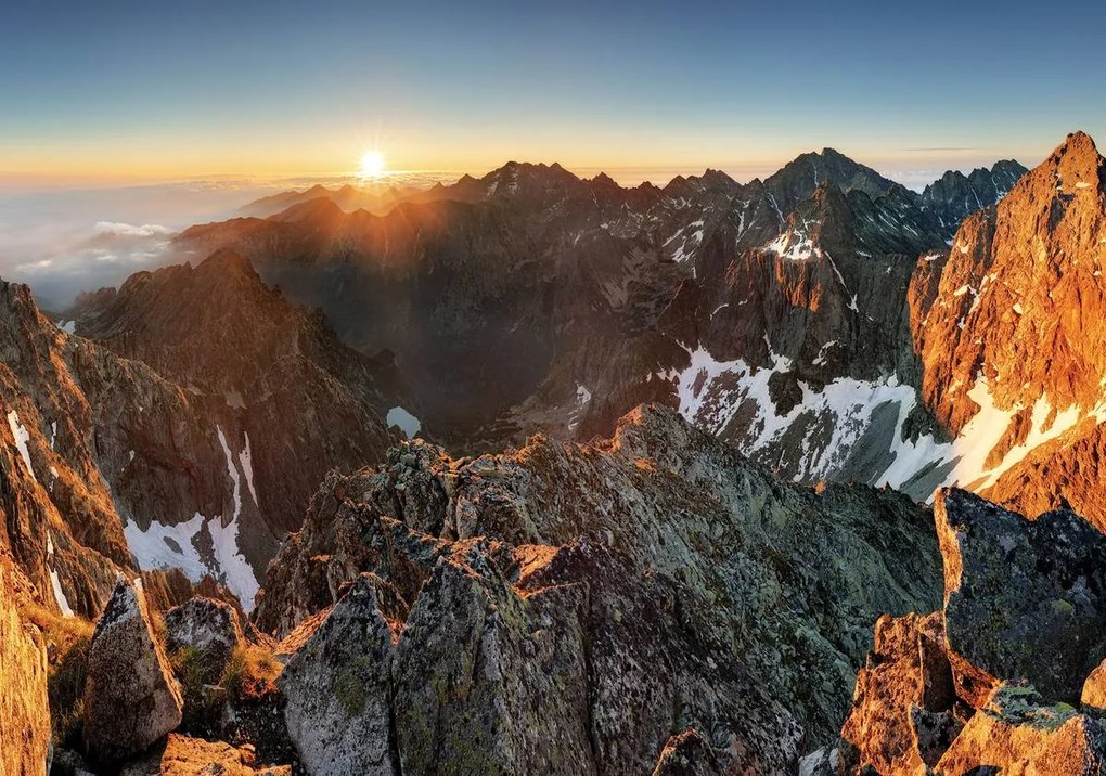 Fototapeta - Rysy -Vysoké Tatry na Slovensku (254x184 cm)