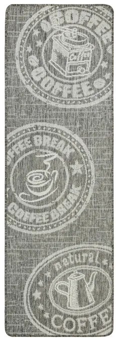 Koberec / Behúň FLEX 1907/P91 hnedý / sivý