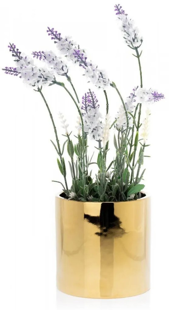 Kvetináč Flora 13 cm zlatý
