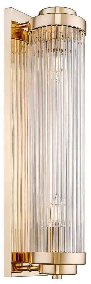 Zuma Line W0528-02M-F7AC - Nástenné svietidlo SERGIO 2xE14/60W/230V zlatá