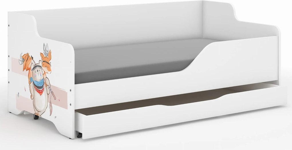 Wooden Toys Detská posteľ LILU 160x80 MISIU – bočnice