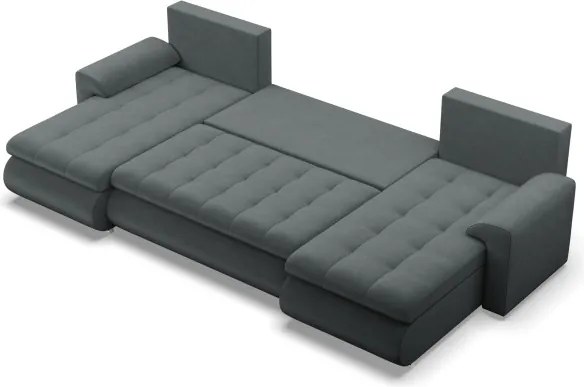 Sedacia súprava FORESTA ULL Kronos v tvare U tmavosivá