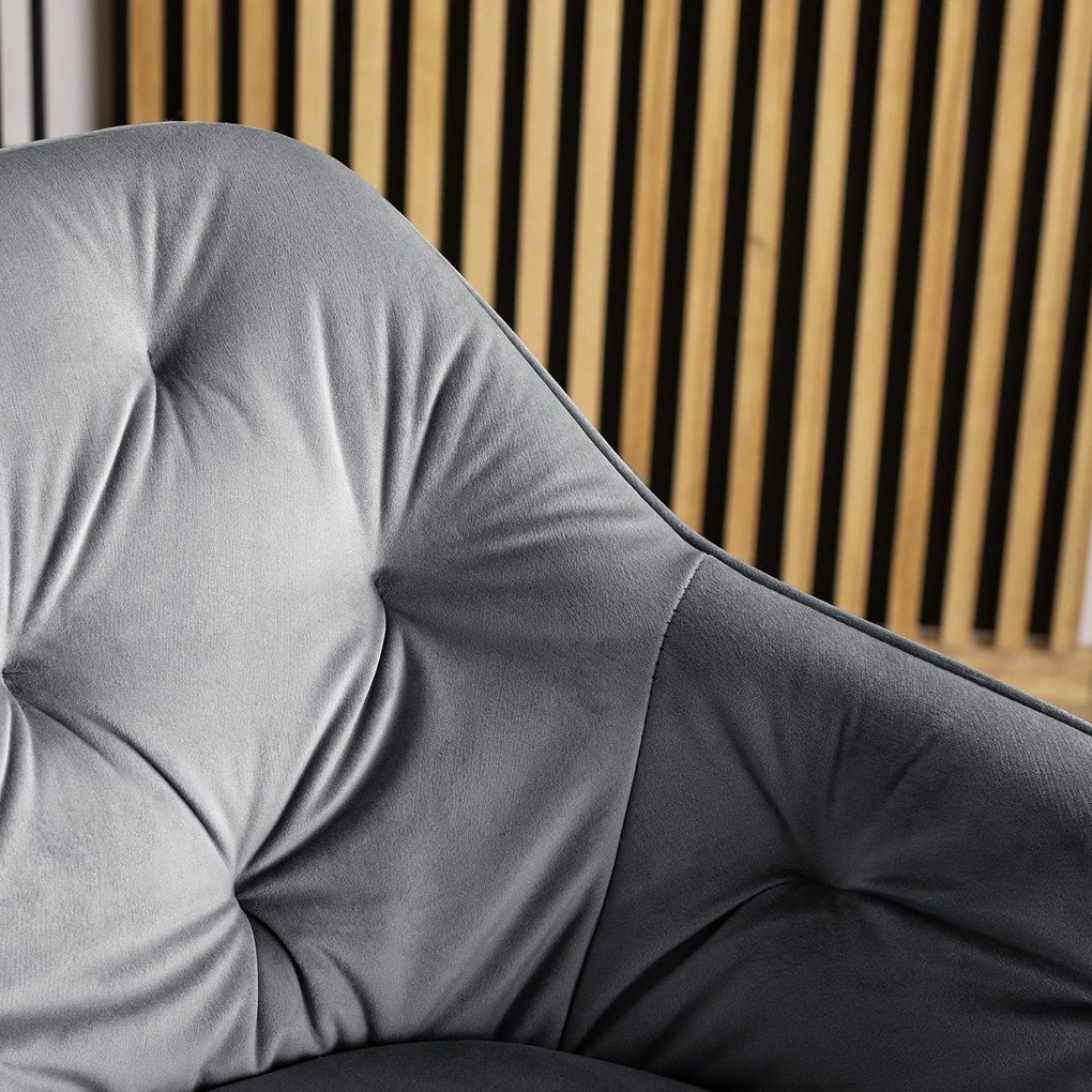 Barová židle Salem 53 cm šedá/černá