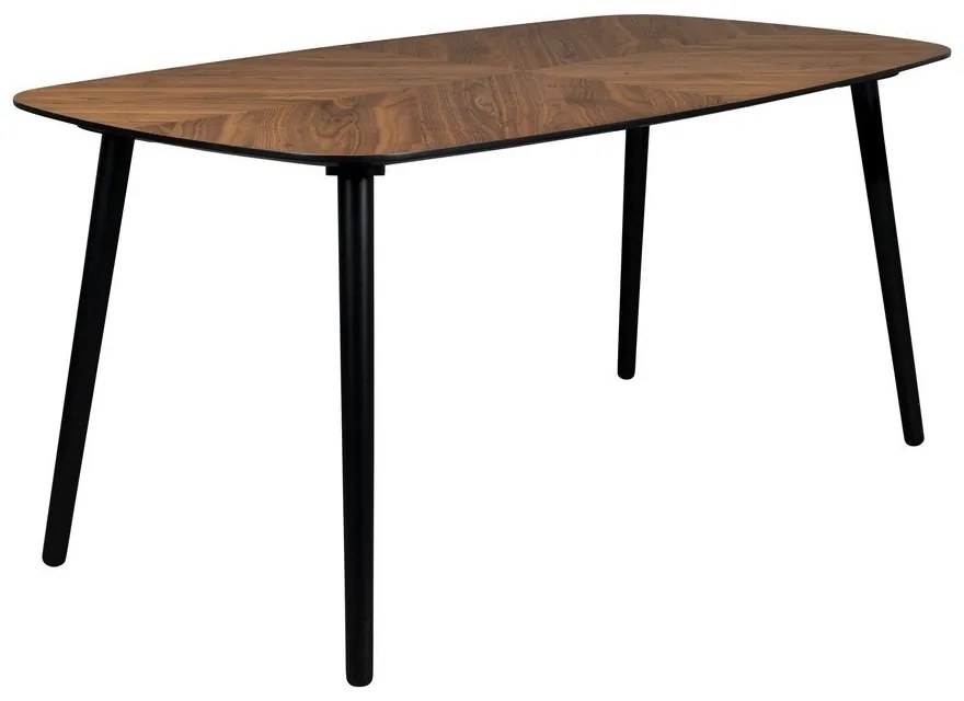Jedálenský stôl s doskou v dekore orechového dreva 90x165 cm Clover – Dutchbone