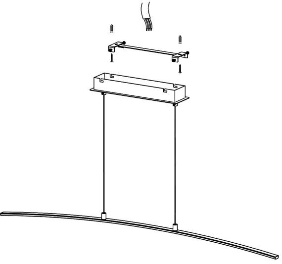 Eglo 32048 - LED luster LASANA LED/14W/230V