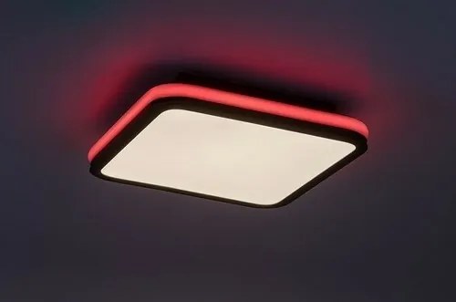 Rabalux 71399 funkčné stropné LED svietidlo Serkan 43W, čierna/biela
