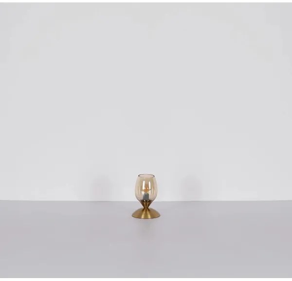 Globo 24007M - Stolná dotyková lampa KUWAITA 1xE14/25W/230V mosadz