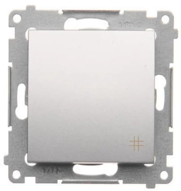 DW7/43 Krížový konektor strieborný mat