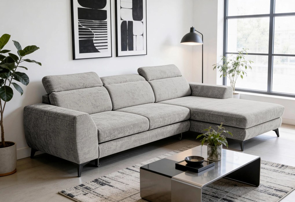 XXXLutz ROHOVÁ SEDAČKA, textil, cappuccino MID.YOU - Sedačky - 000694011004