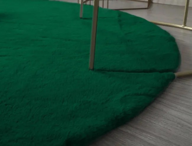 Protišmykový koberec RABBIT fľaškovo zelený kruh