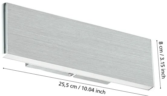 Eglo 39268 - LED Nástenné svietidlo CLIMENE 2xLED/5,4W/230V