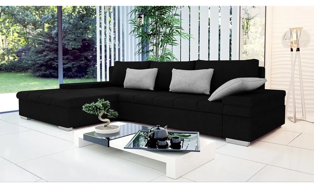 Rohová sedacia súprava Kanton Premium, Dostupné poťahy: Zoya 03 + Zoya 03 + Piano 02, Strana: pravá