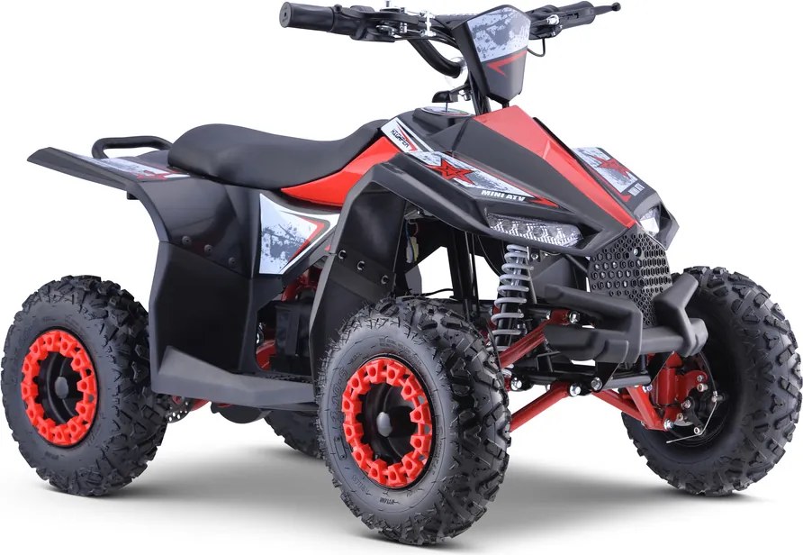 Ramiz Štvorkolka na batérie HIPERFECT Červená 35km/h + 1000W motor + Nafukovacie kolesá + Nastavenie sedadla