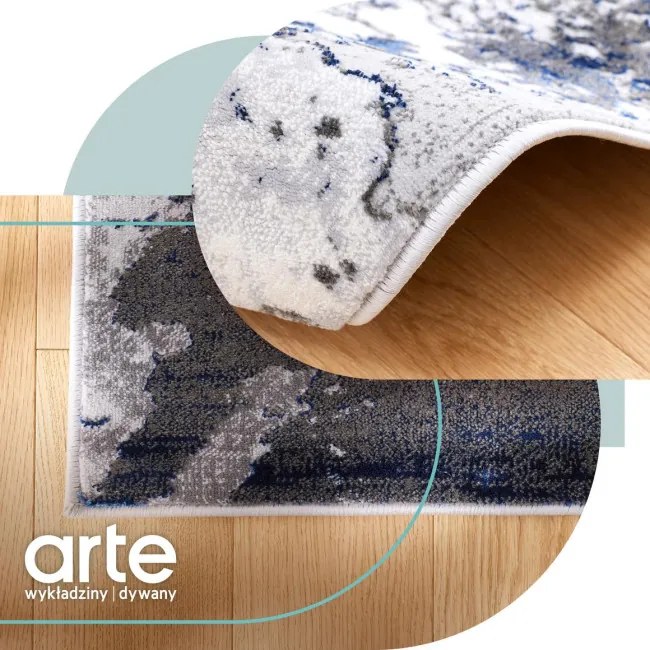 Koberec Dywilan Stylish 16 svetlosivý / modrý