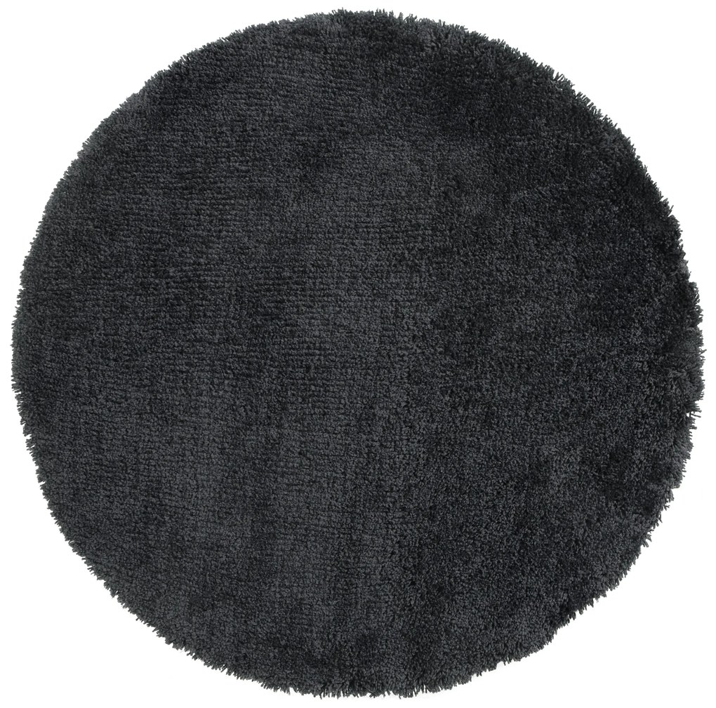 Livarno home Koberec s dlhým vlasom, 80 x 150 cm/Ø 100 cm (tmavosivá)  (100377446)