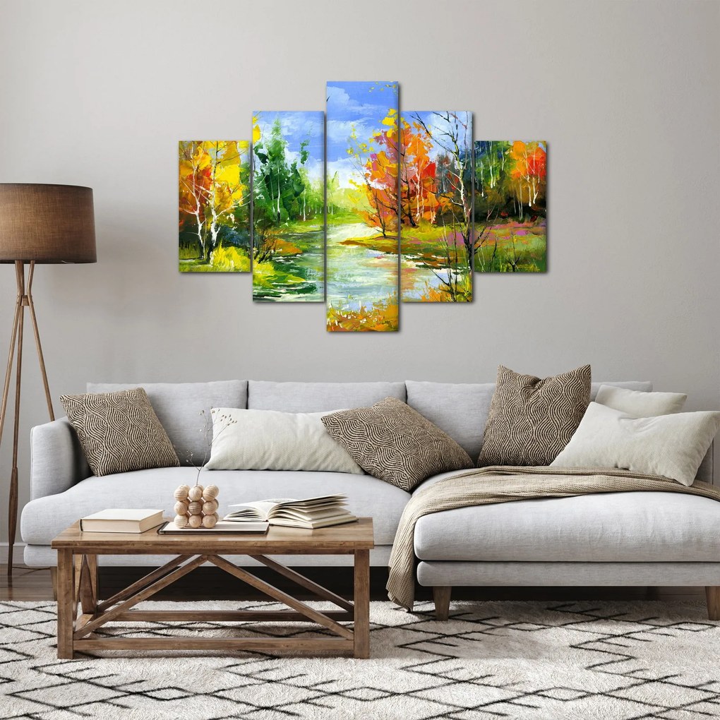 Obraz - Maľba krajiny (150x105 cm)