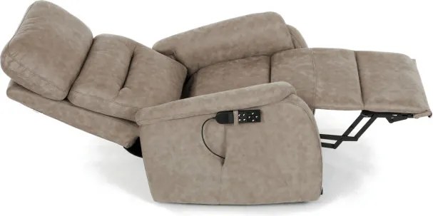 Polohovacie kreslo béžové, elektrické TV-L8904 LAN3