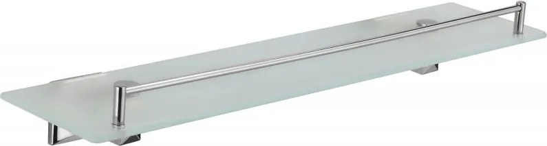 Mexen Dalia závesná sklenená polička, chrómová - 7017337-00