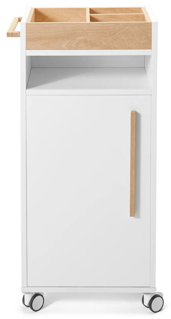 Odkladací vozík do kúpeľne »Eklund«, biely
