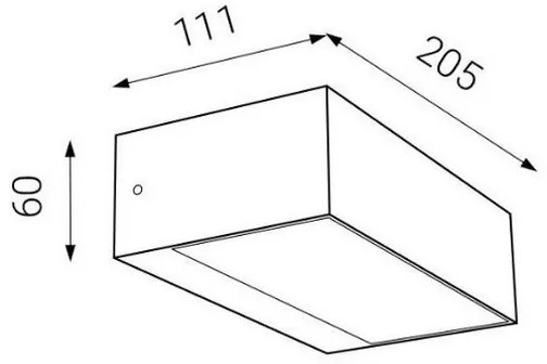 LED2 - LED Vonkajšie nástenné svietidlo KVADER LED/9W/230V IP54