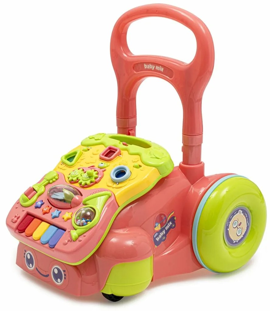 Detské hrajúce chodítko Baby Mix ružové