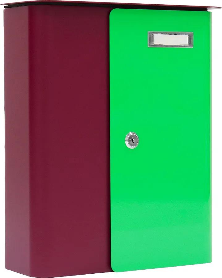Rottner Vodotesná poštová schránka SPLASHY Berry + Neónová zelená