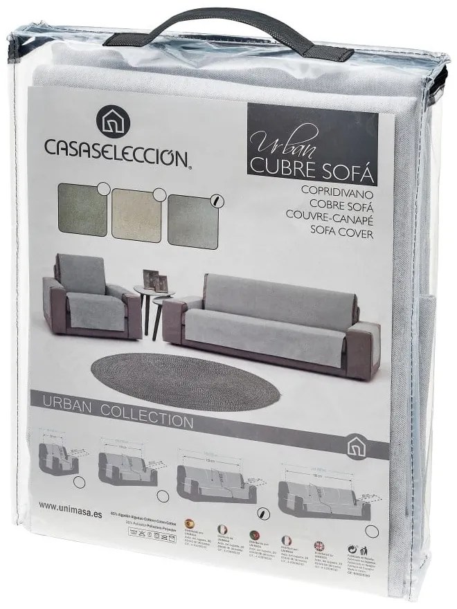 Svetlosivý 3-miestny poťah na pohovku Urban – Casa Selección