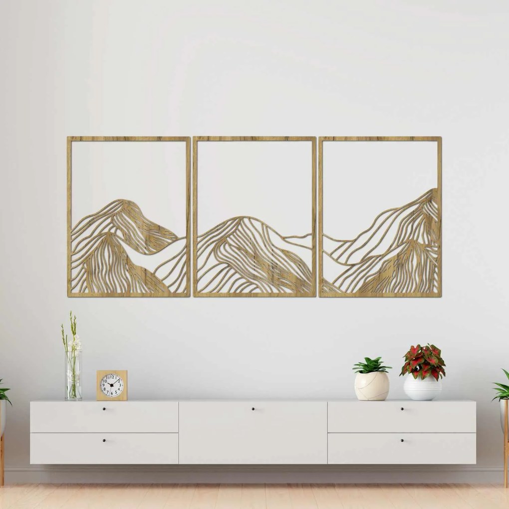Hory elegantná drevená dekorácia | MAUTANIS: HDF - Javor 80 x 35 cm 4488-99795 HDF0478