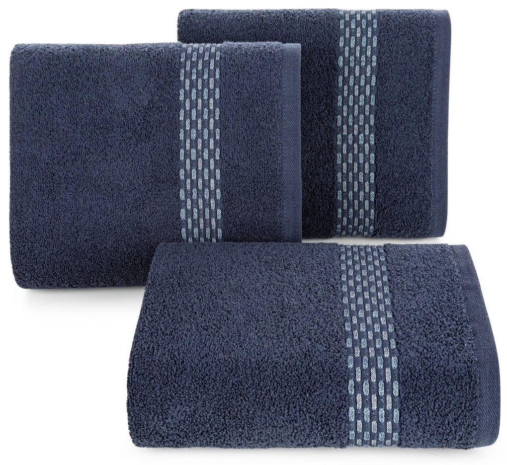 BAVLNENÝ UTERÁK RIVA 70X140 CM TMAVOMODRÁ