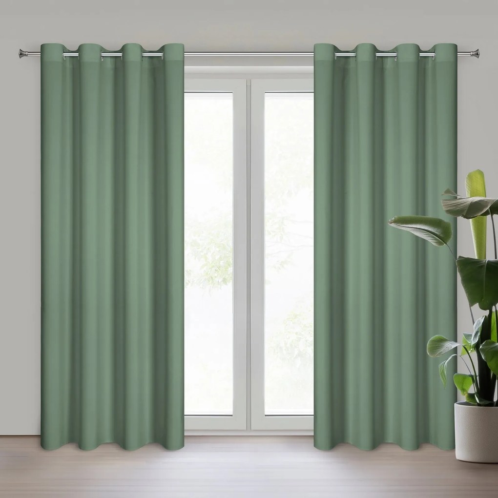 ZÁVES NA KRÚŽKOCH RITA 140X250 CM TMAVOMÄTOVÁ