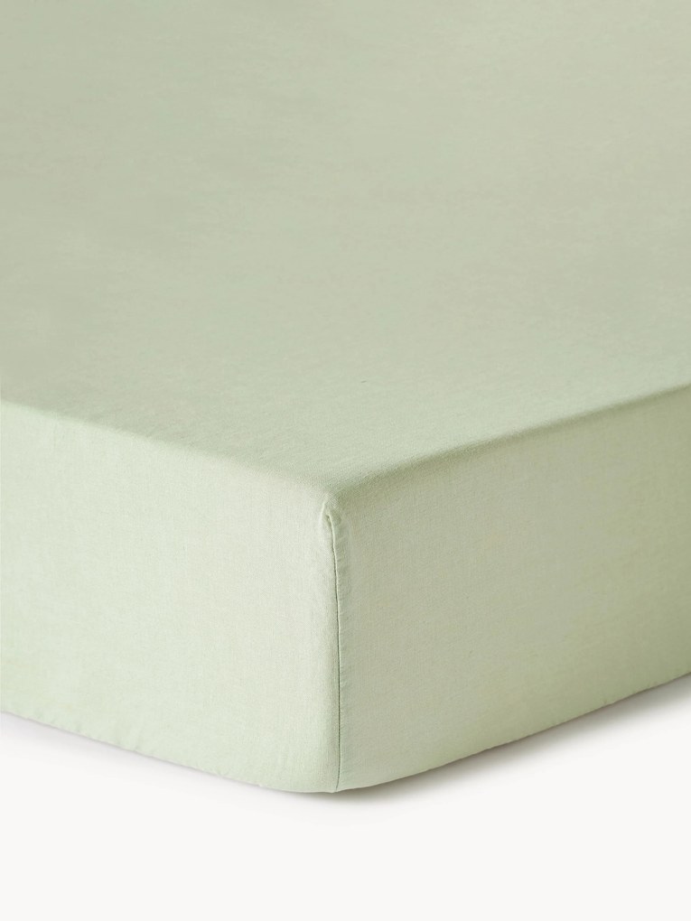 Elastická plachta na topper matrac z vypratého ľanu Airy