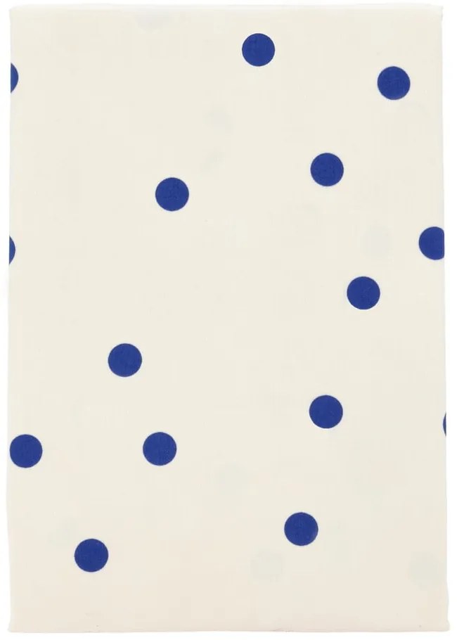 Modré/krémové obliečky na jednolôžko z bavlneného saténu 140x200 cm Solaris – Södahl