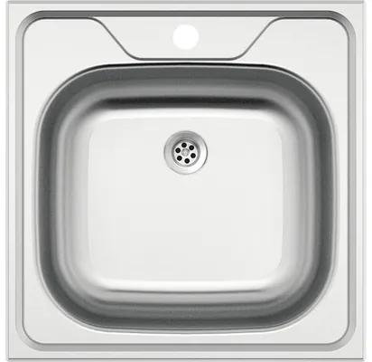 Nerezový drez Sinks CLASSIC 480 M 0,5 mm matný 480 x 480 mm STSCLM4804805M