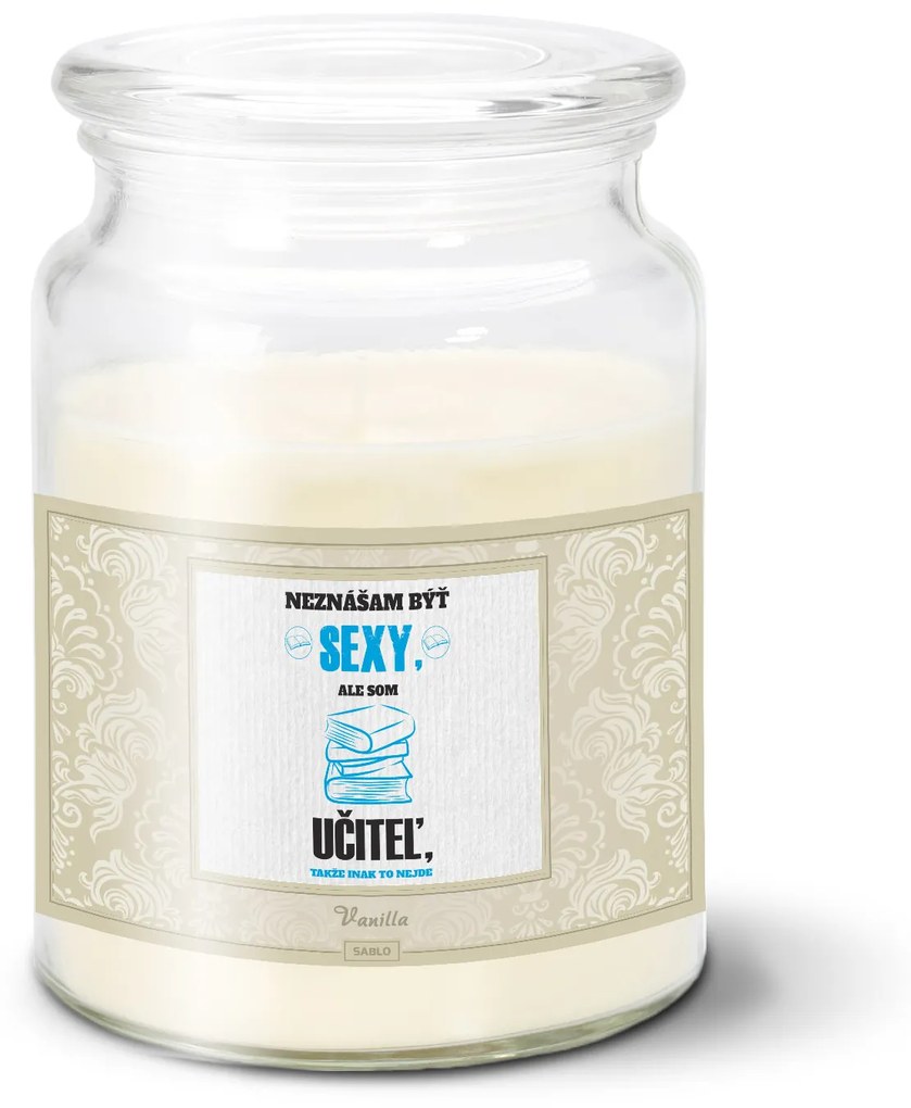 Sablio Sviečka Neznášam byť sexy, ale som učiteľka - 500 g