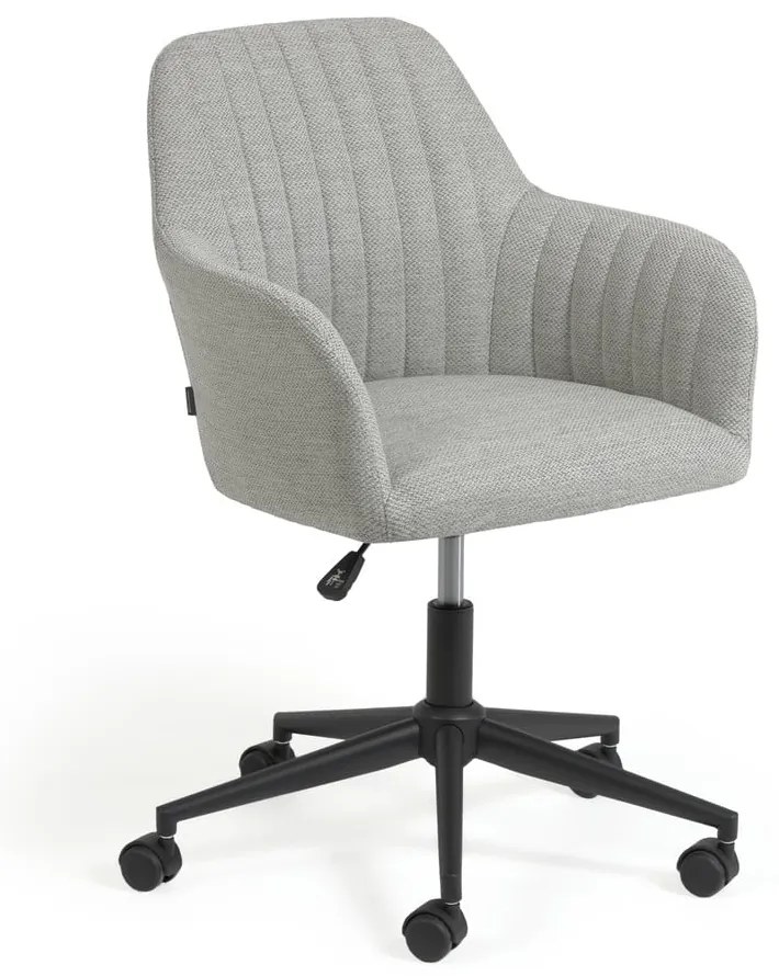 Svetlosivá kancelárska stolička Kave Home Madina