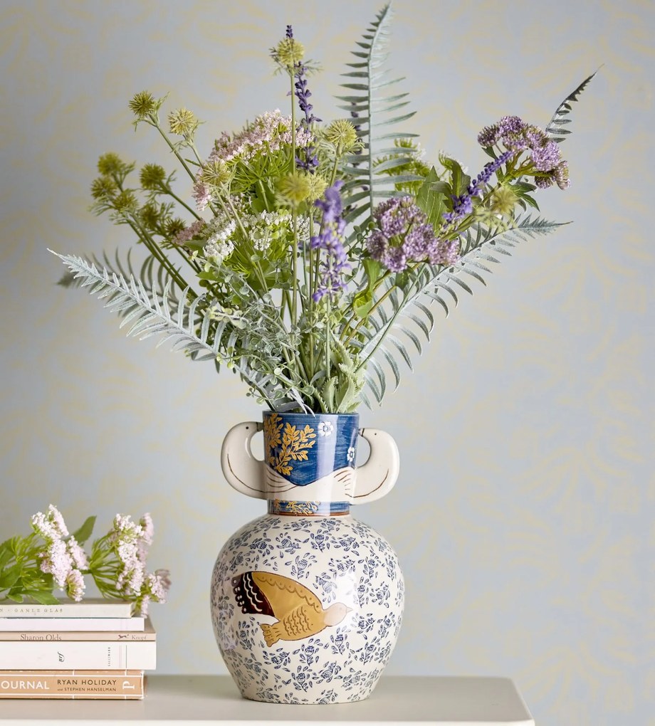Bloomingville Keramická váza Hezha Blue