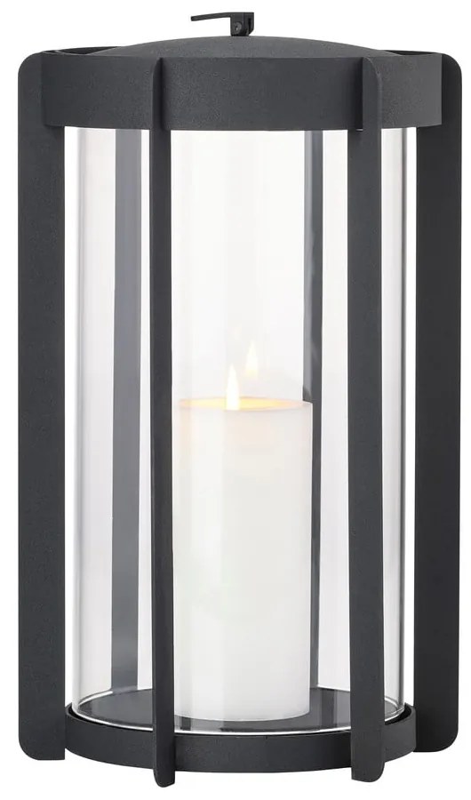 Čierny LED lampáš na USB (výška 35 cm) Firefly – Zone