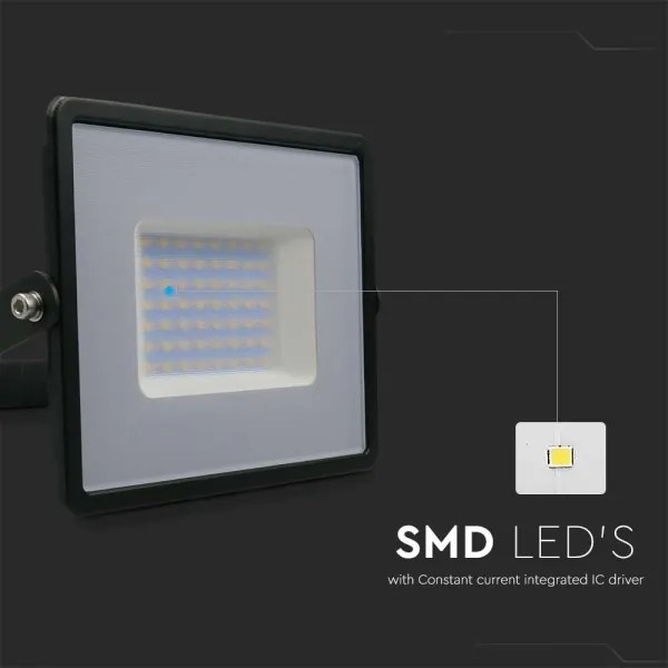 LED Reflektor LED/50W/230V 6500K IP65 čierna