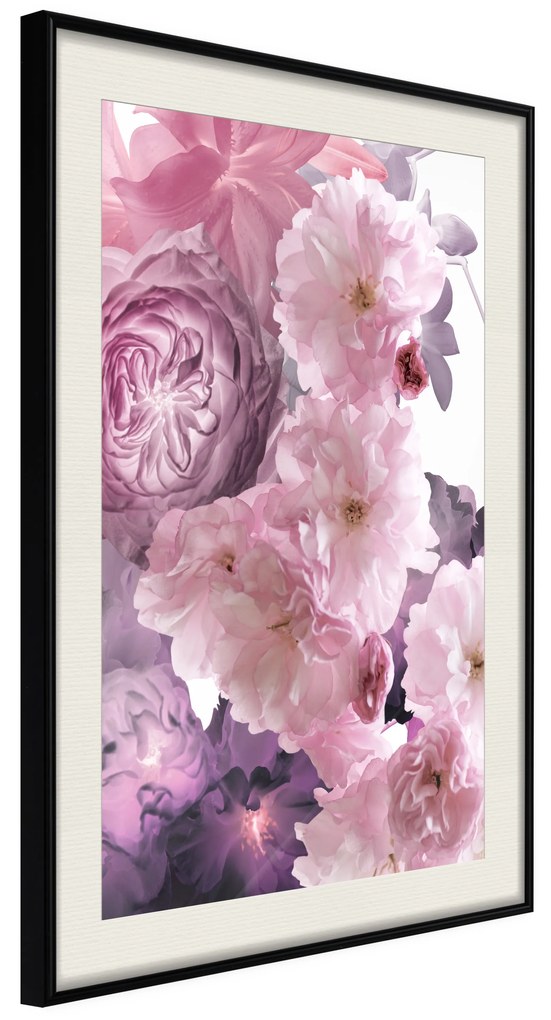 Artgeist Plagát - Fan of Flowers [Poster] Veľkosť: 30x45, Verzia: Čierny rám s passe-partout