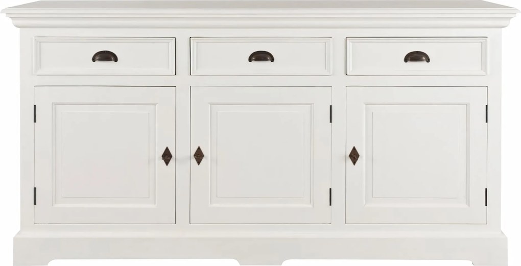 Komoda Dorothee 6 zásuviek, white&amp;natural